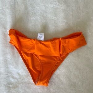 Milly Orange Ruffle Swim Bottom